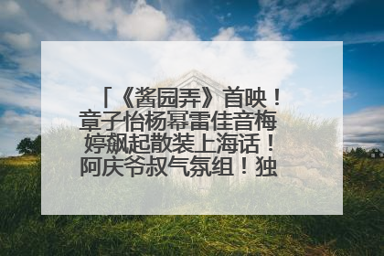 《酱园弄》首映！章子怡杨幂雷佳音梅婷飙起散装上海话！阿庆爷叔气氛组！独独没见他……