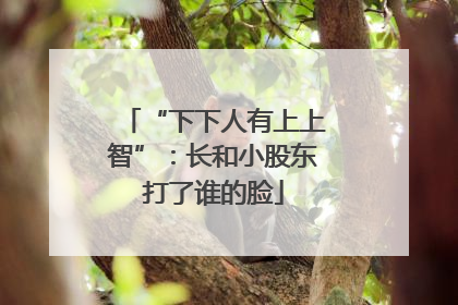 “下下人有上上智”：长和小股东打了谁的脸