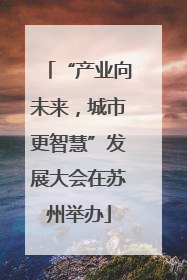 “产业向未来，城市更智慧”发展大会在苏州举办
