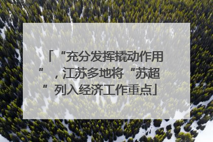 “充分发挥撬动作用”，江苏多地将“苏超”列入经济工作重点