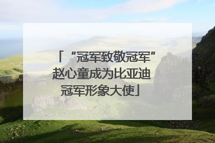 “冠军致敬冠军” 赵心童成为比亚迪冠军形象大使