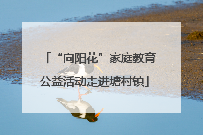 “向阳花”家庭教育公益活动走进塘村镇