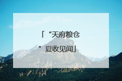 “天府粮仓”夏收见闻