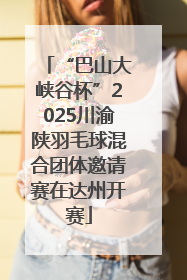 “巴山大峡谷杯”2025川渝陕羽毛球混合团体邀请赛在达州开赛