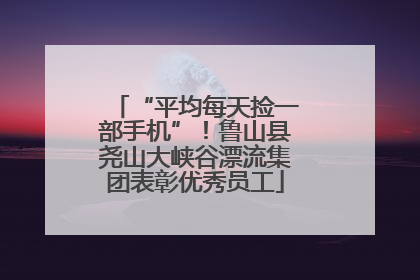 “平均每天捡一部手机”！鲁山县尧山大峡谷漂流集团表彰优秀员工