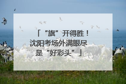 “旗”开得胜！沈阳考场外满眼尽是“好彩头”