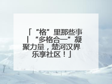 “格”里那些事丨“多格合一”凝聚力量，楚河汉界乐享社区！