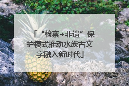 “检察+非遗”保护模式推动水族古文字融入新时代