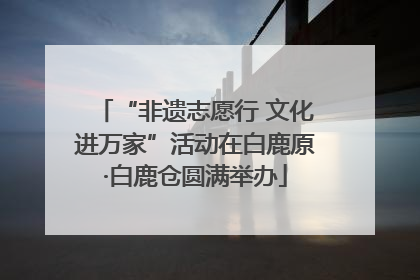 “非遗志愿行 文化进万家”活动在白鹿原·白鹿仓圆满举办