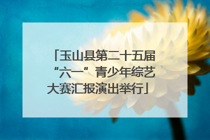 玉山县第二十五届“六一”青少年综艺大赛汇报演出举行