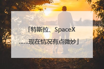 特斯拉、SpaceX……现在情况有点微妙