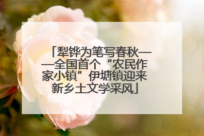 犁铧为笔写春秋——全国首个“农民作家小镇”伊塘镇迎来新乡土文学采风