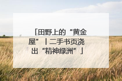 田野上的“黄金屋”丨二手书页浇出“精神绿洲”