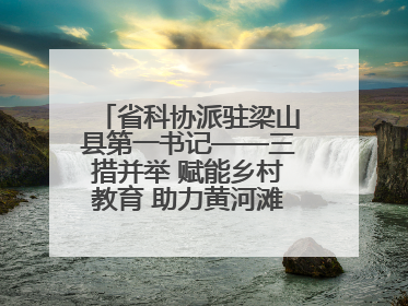 省科协派驻梁山县第一书记——三措并举 赋能乡村教育 助力黄河滩娃健康成长