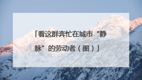 看这群奔忙在城市“静脉”的劳动者（图）