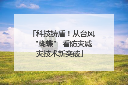 科技铸盾！从台风“蝴蝶” 看防灾减灾技术新突破