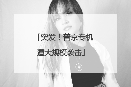 突发！普京专机遭大规模袭击