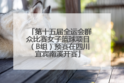 第十五届全运会群众比赛女子篮球项目（B组）预赛在四川宜宾南溪开赛