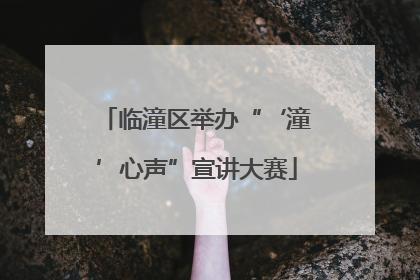 临潼区举办“‘潼’心声”宣讲大赛
