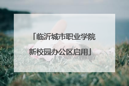 临沂城市职业学院新校园办公区启用