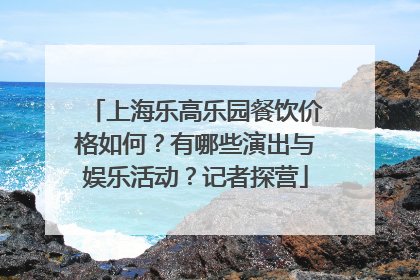 上海乐高乐园餐饮价格如何？有哪些演出与娱乐活动？记者探营
