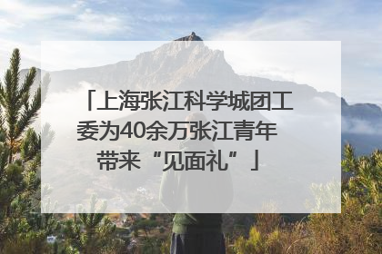 上海张江科学城团工委为40余万张江青年带来“见面礼”