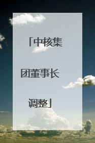 中核集团董事长调整