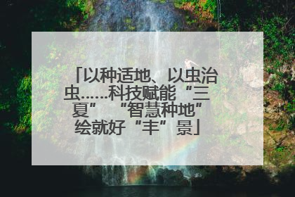 以种适地、以虫治虫……科技赋能“三夏” “智慧种地”绘就好“丰”景