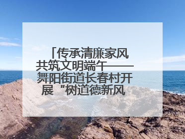 传承清廉家风 共筑文明端午——舞阳街道长春村开展“树道德新风 扬端午文化”主题活动