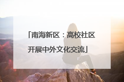 南海新区：高校社区开展中外文化交流