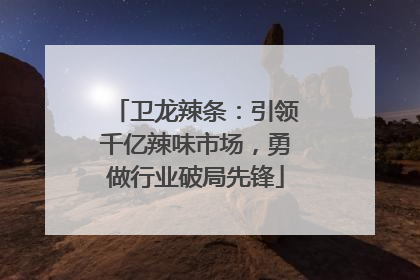 卫龙辣条：引领千亿辣味市场，勇做行业破局先锋