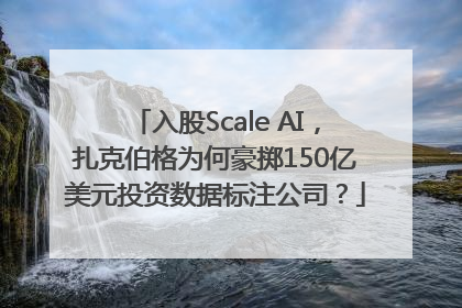 入股Scale AI，扎克伯格为何豪掷150亿美元投资数据标注公司？
