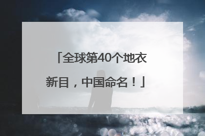 全球第40个地衣新目，中国命名！