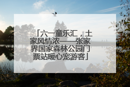 六一童乐汇，土家风情浓——张家界国家森林公园门票站暖心宠游客