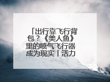 出行靠飞行背包？《美人鱼》里的喷气飞行器成为现实丨活力中国调研行