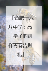 合肥一六八中学：高三学子的别样青春告别礼