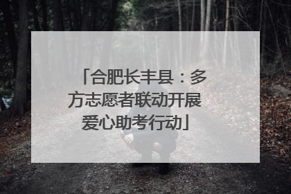 合肥长丰县：多方志愿者联动开展爱心助考行动