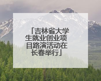 吉林省大学生就业创业项目路演活动在长春举行