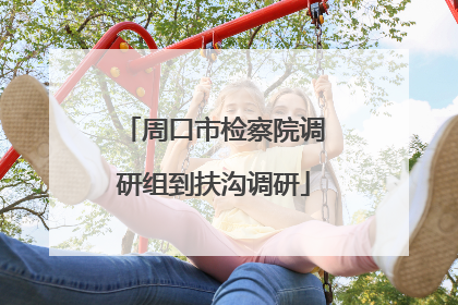 周口市检察院调研组到扶沟调研