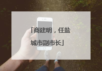 商建明，任盐城市副市长