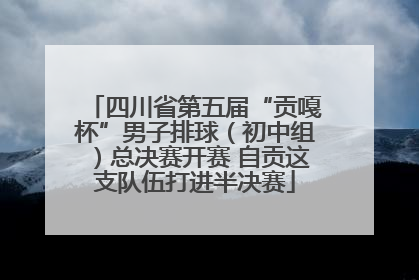 四川省第五届“贡嘎杯”男子排球（初中组）总决赛开赛 自贡这支队伍打进半决赛
