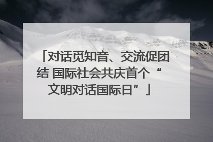 对话觅知音、交流促团结 国际社会共庆首个“文明对话国际日”