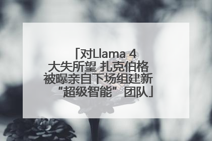 对Llama 4大失所望 扎克伯格被曝亲自下场组建新“超级智能”团队