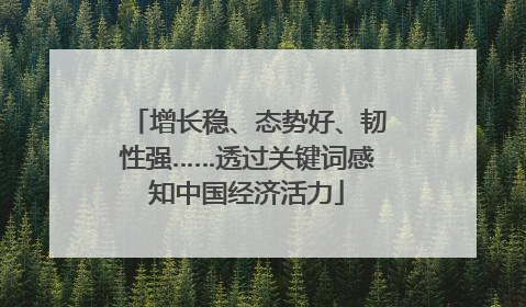 增长稳、态势好、韧性强……透过关键词感知中国经济活力