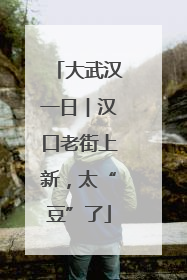 大武汉一日︱汉口老街上新，太“豆”了