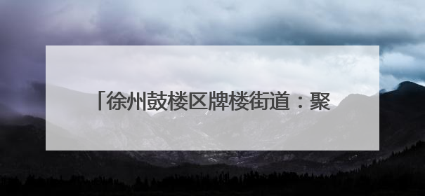 徐州鼓楼区牌楼街道：聚势谋发展 服务赋新能