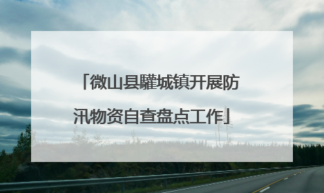微山县驩城镇开展防汛物资自查盘点工作