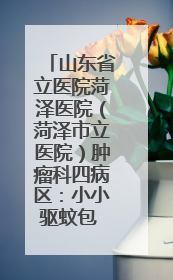 山东省立医院菏泽医院（菏泽市立医院）肿瘤科四病区：小小驱蚊包 暖暖医患情