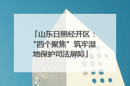 山东日照经开区：“四个聚焦”筑牢湿地保护司法屏障