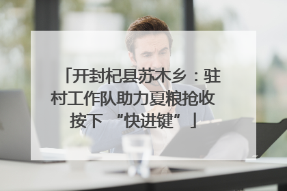 开封杞县苏木乡：驻村工作队助力夏粮抢收按下 “快进键”